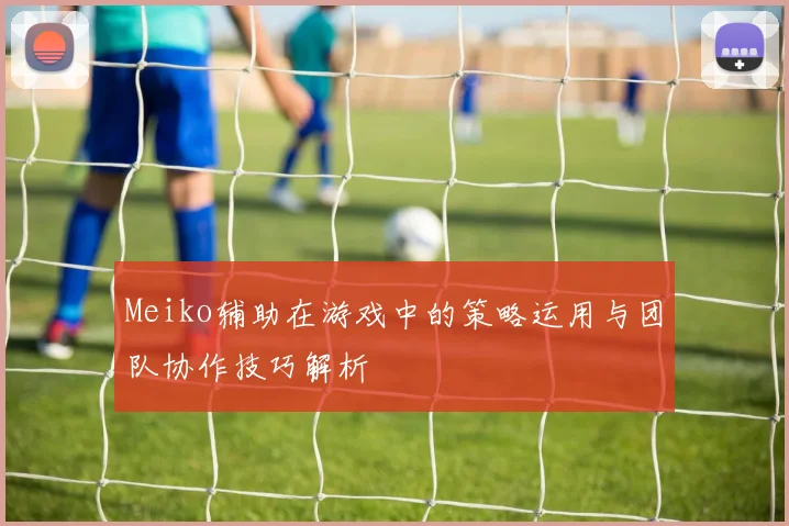 Meiko辅助在游戏中的策略运用与团队协作技巧解析